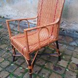 Rattan armchair from the 1920s