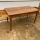 Solid oak dining farmhouse table with 2 drawers 1950 135x75x72cm