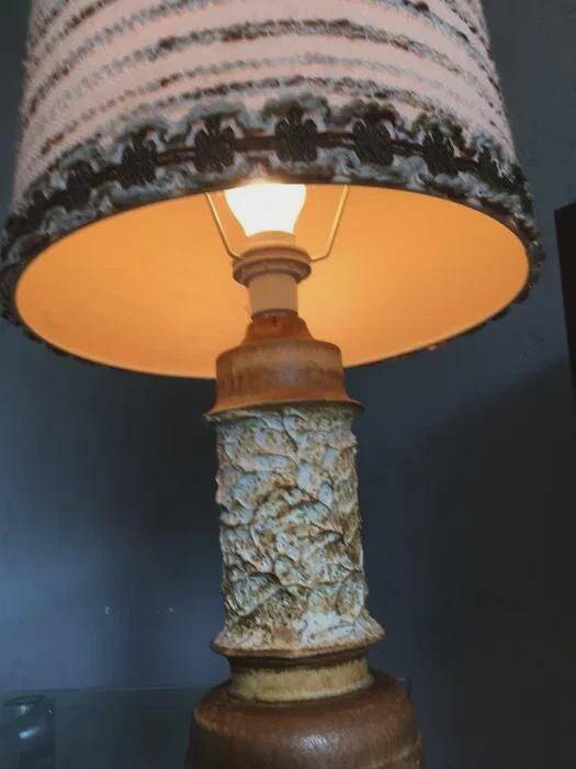 Ego Stengods stoneware table lamp by Bruno Karlsson, Sweden, 1960s