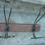 School coat rack with 5 double hooks