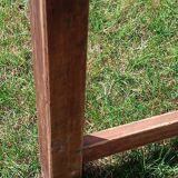 Small antique workbench in solid oak