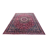 Tapis persan Mashad Moud XXL noué main en laine, années 1930