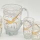 Old orangeade service, golden heron decor, D'Argyl,