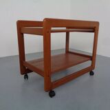 Large teak bar cart from Tarm Stole Møbelfabrik, Denmark, 1960s.