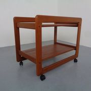 Large teak bar cart from Tarm Stole Møbelfabrik, Denmark, 1960s.
