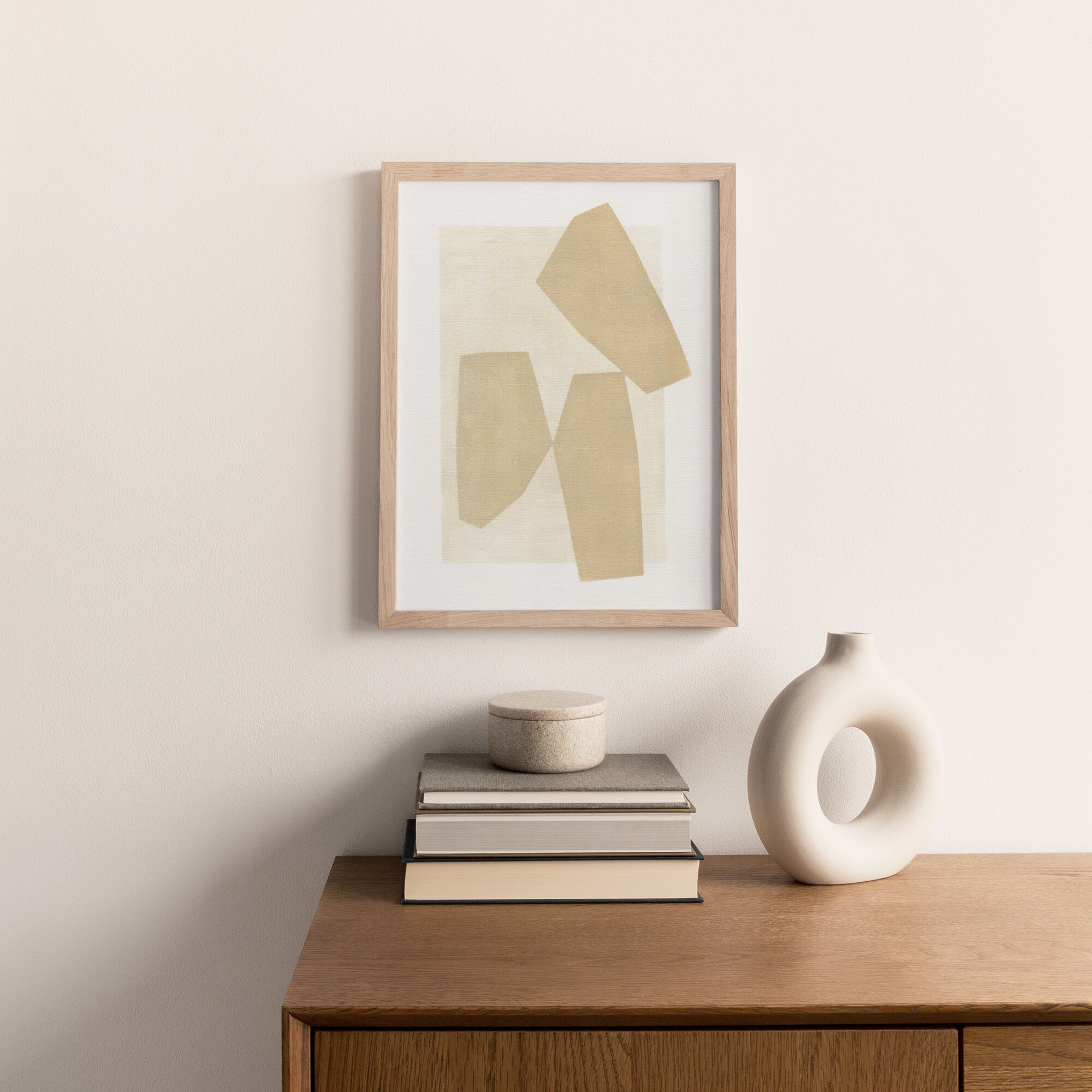 Painting on paper dated and signed Eawy frameless M270