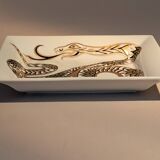 Fine porcelain catchall gilded with gold. Laure Selignac, Paris.