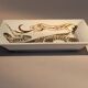 Fine porcelain catchall gilded with gold. Laure Selignac, Paris.