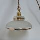 Portable lamp/suspension in frosted glass