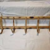 Rattan coat rack