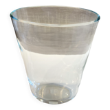 Elegant Oval Vase or Tealight Holder in Crystal Glass Decorative Art