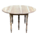 19th century Louis Philippe extendable round dining table, restored in wood, 230