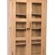 Antique display cabinet in bleached cream teak from Burma.