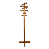 Pine coat rack with 12 hooks