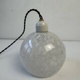 Lot 3 anciennes suspensions en verre de clichy vintage