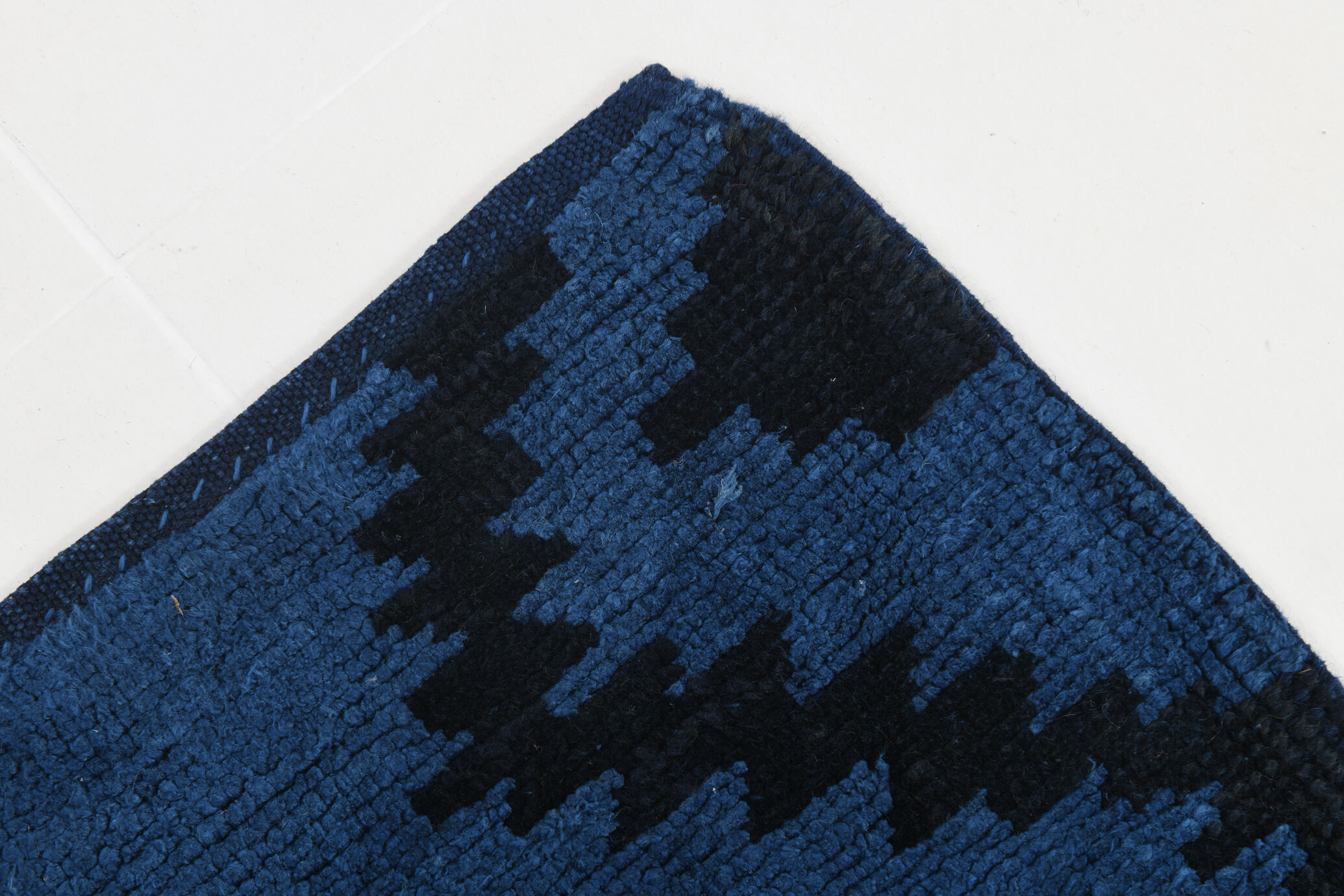 Navy Blue Hemp Carpet Rug,293x219Cm