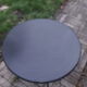 Black metal table compass feet