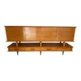 Custom-made cherry wood sideboard
