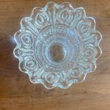 Grand vase vintage en verre ciselé