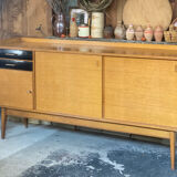 Oak buffet enfilade