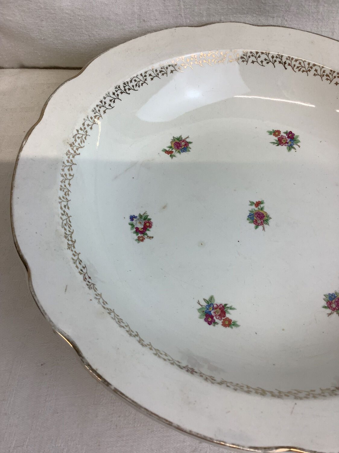 Vintage hollow dish made in France Digoin Sarreguemines