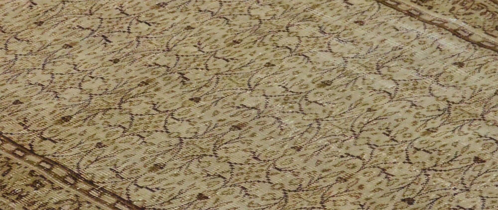 One-of-a-kind turkish handwoven vintage rug - rustic vintage charm 243x 151