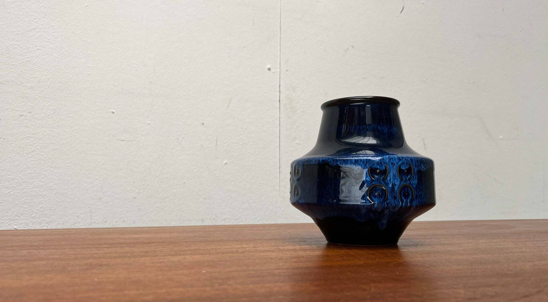 Vintage Japanese workshop pottery vase from Tokoname, 1970s.