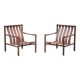 Fauteuils en Wengé par Jørn Nilson, Danemark, 1966, Set de 2