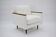 Fauteuil original des années 70 ZWP-08 bouclé blanc