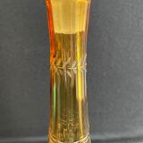 Liquor decanter - amber-cut crystal