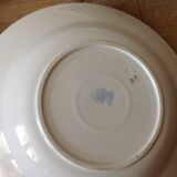 4 assiettes creuses bleues Badonviller