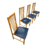 4 chaises Bros Nova / sièges en cuir