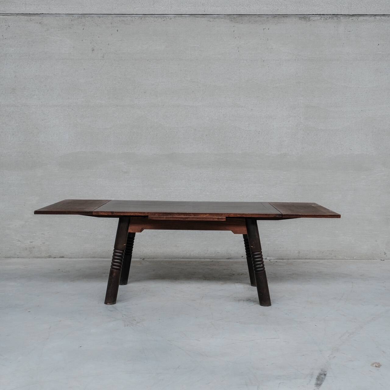 French Art Deco Oak Dining Table