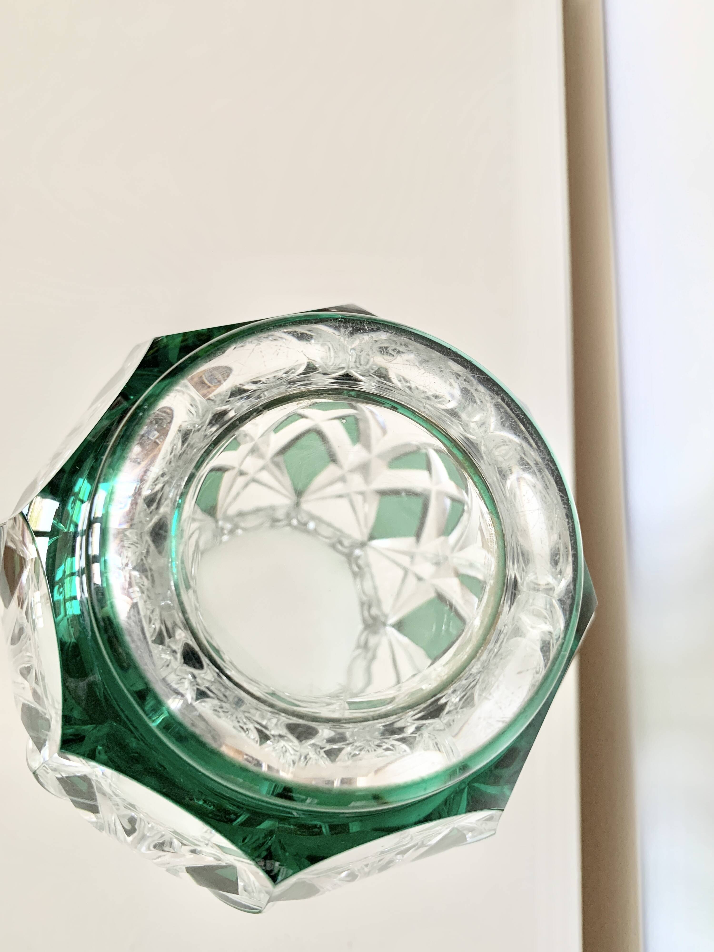 Val Saint-Lambert crystal vase