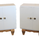 2 tables de chevet blanc