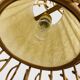 Vintage rattan pendant lamp 60s