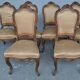 Set of 6 chairs style Louis XV Walnut end XIX