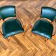 Paire de fauteuils bridge vert
