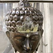 Masque de Bouddha en bois à suspendre