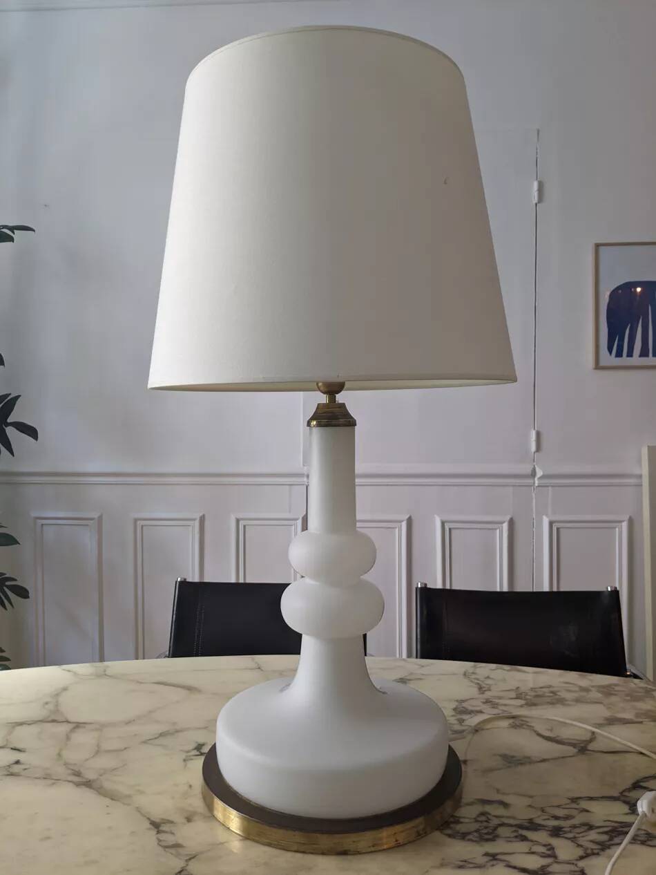 Lampe opaline vintage