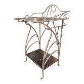Small Art Nouveau wrought iron side table from the 1900s