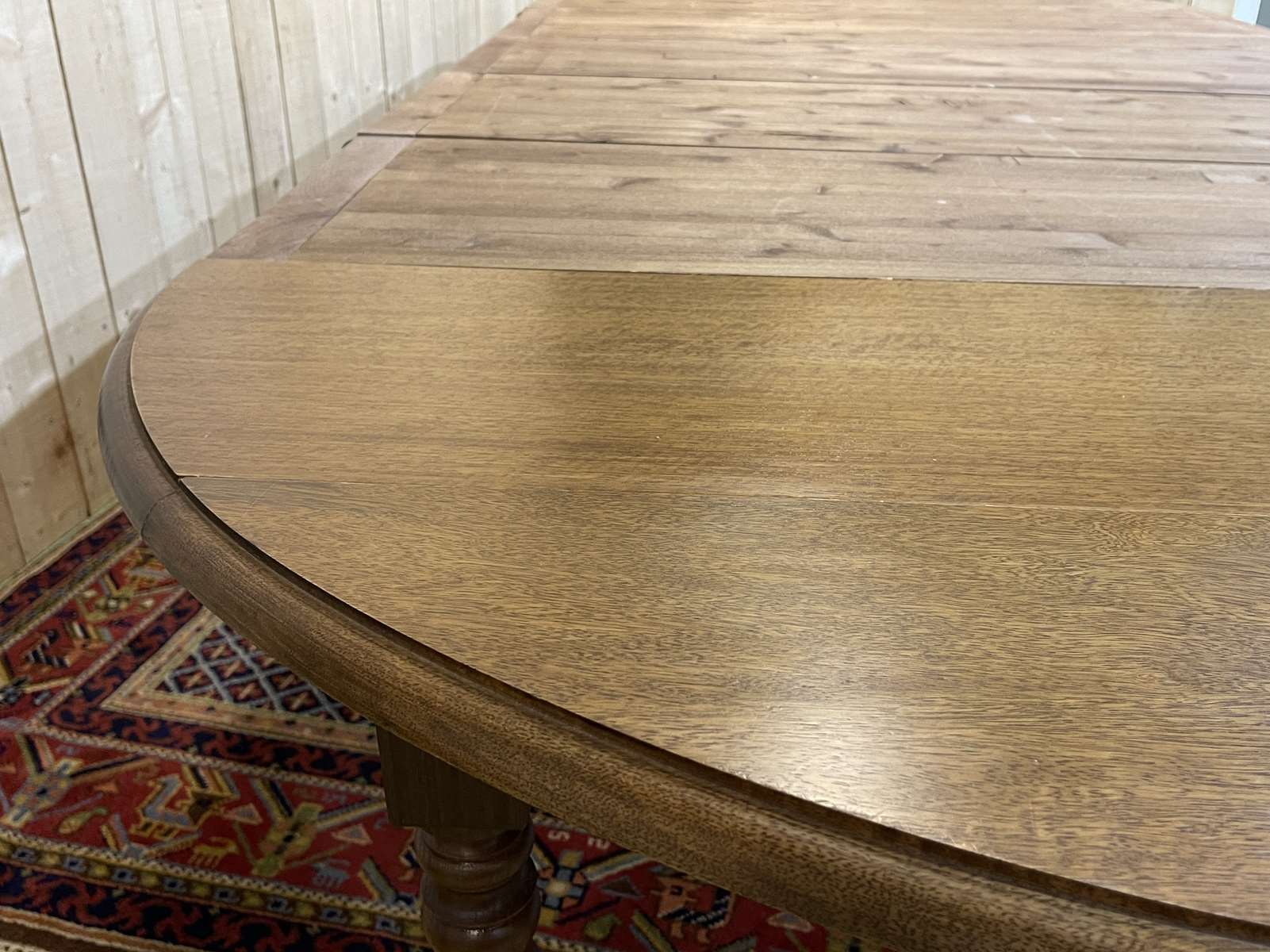 Louis Philippe style 8-foot mahogany table, beautifully made in the 1970s