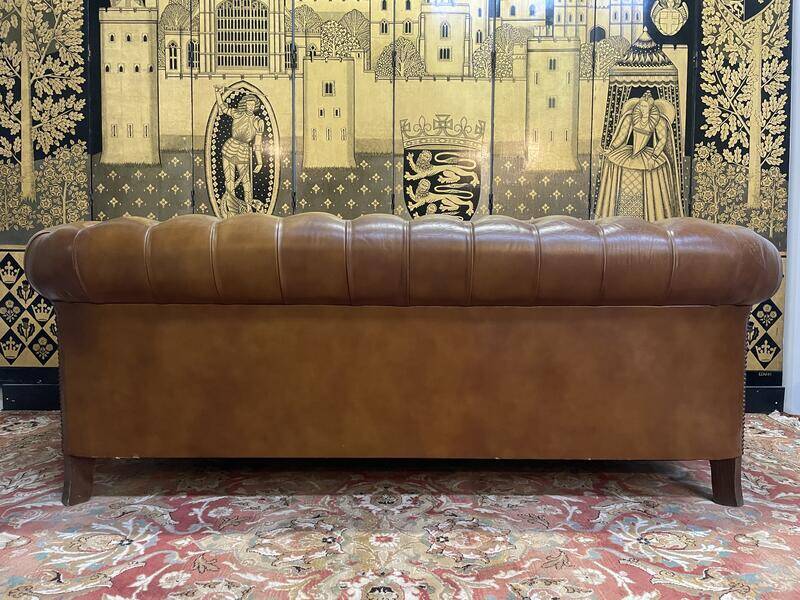 Chesterfield leather sofa
