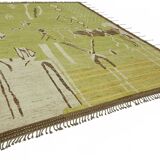 Handmade Tribal Decorative 309 cm x 430 cm Green Wool Carpet