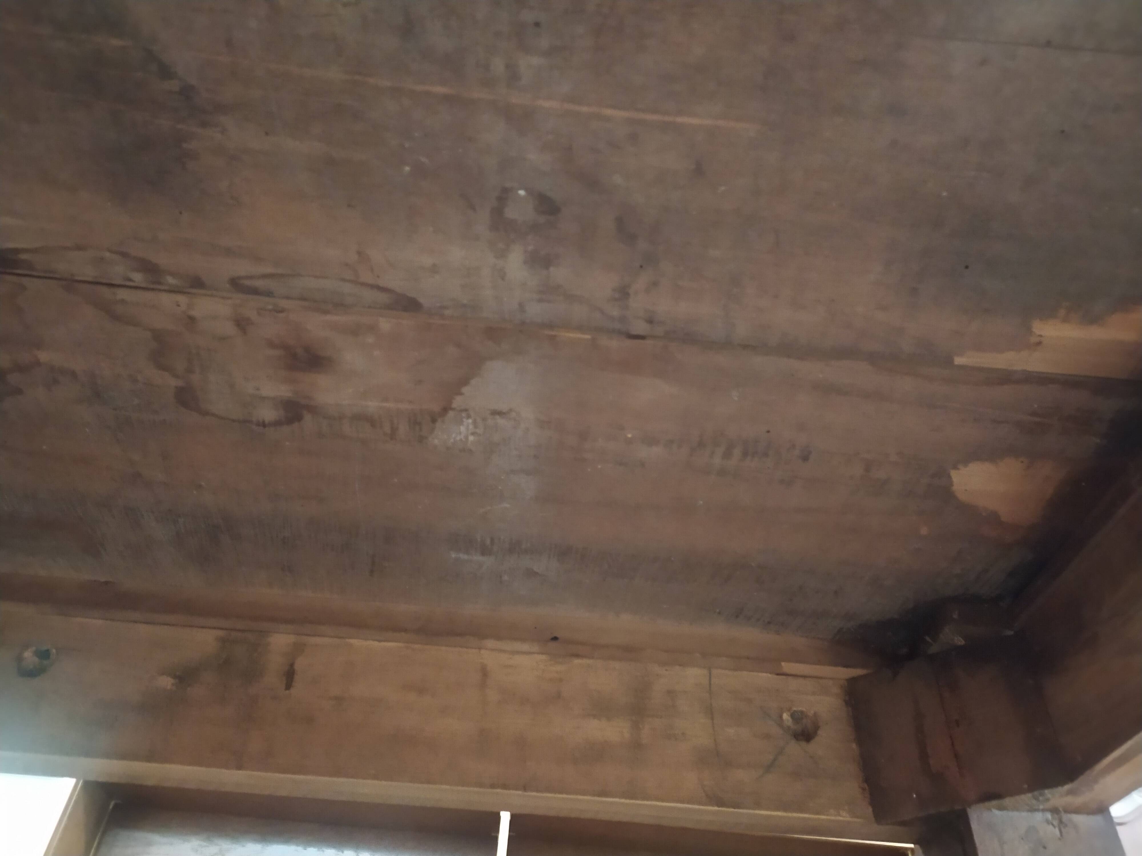 Old farmhouse table in solid walnut from the 19th century, benches, extensions, Ardèche.