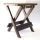 Folding wooden stool