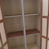 Parisian wardrobe in painted fir from the 30s 40s