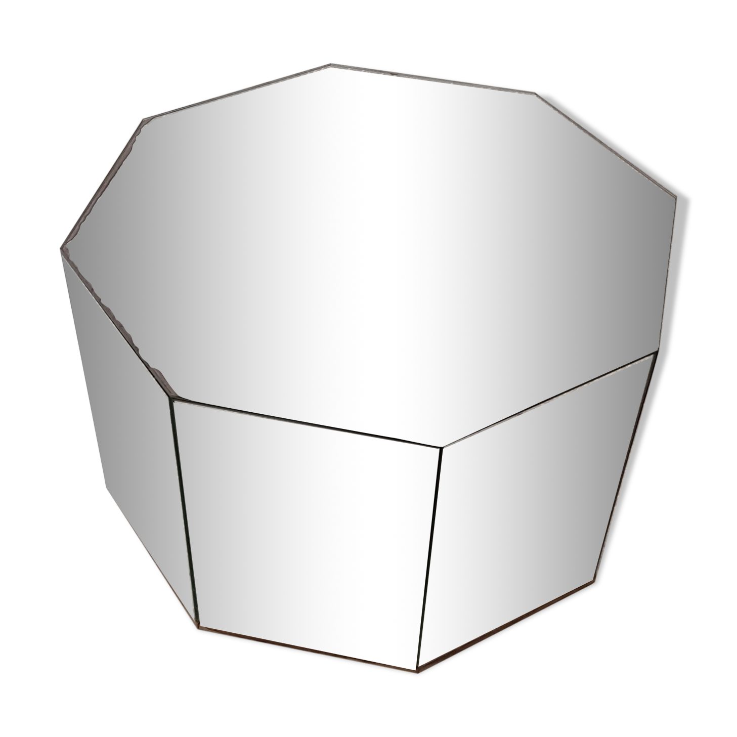 Coffee table mirror effect seventies