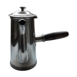 Chocolatière en metal blanc