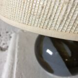 Blue ceramic lamp, circa 1980.